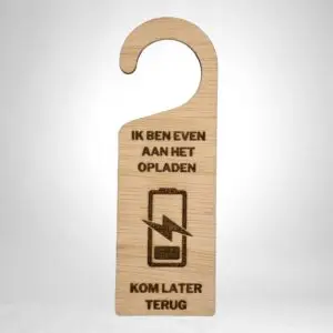 Deurhanger - ik ben even aan het opladen